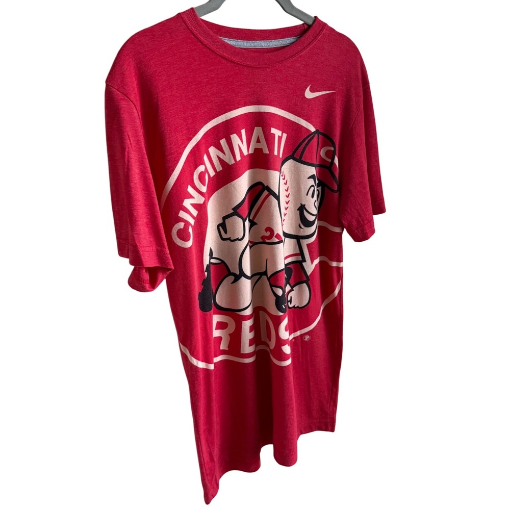 Nike Cincinnati Reds Mr. Redlegs Graphic T-Shirt Red MLB Tee 2013 Size M - Picture 2 of 6